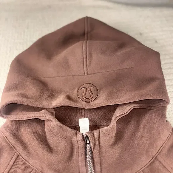 Lululemon Scuba Oversized Hoodie Women's XL/XXL Brown 1/2 Zip Cropped Active - Picture 4 of 13